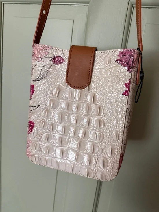 NWOT Brahmin Marley Lotus Bloomsbury in Genuine Leather - Picture 6 of 6